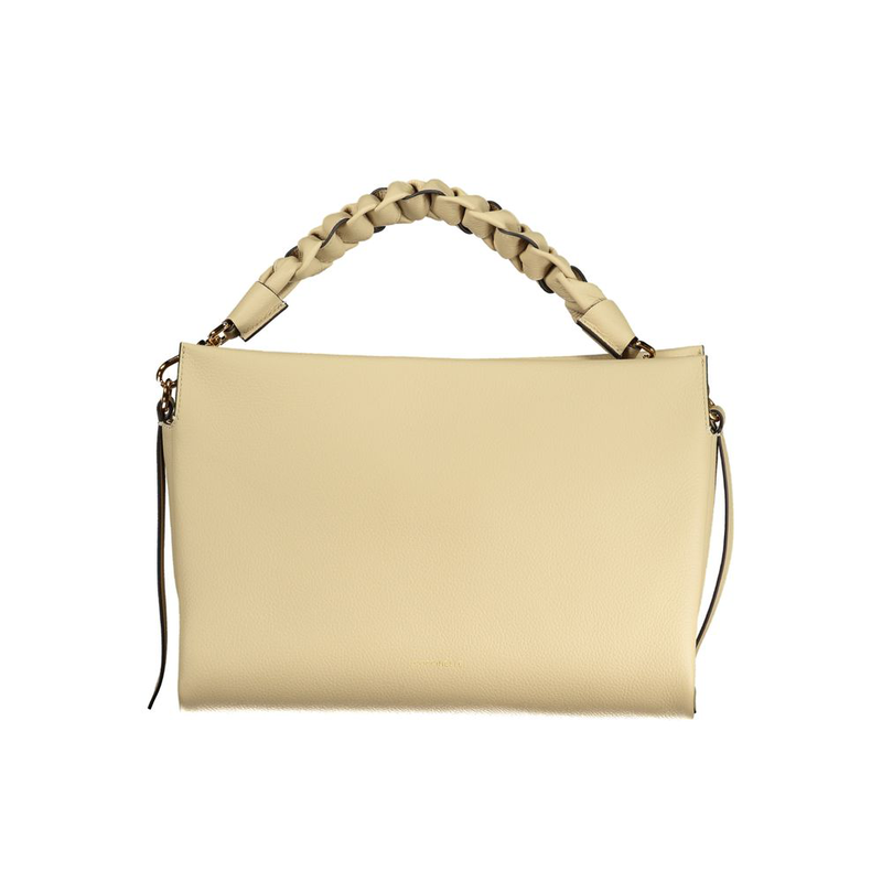 Beige leather women handbag-null