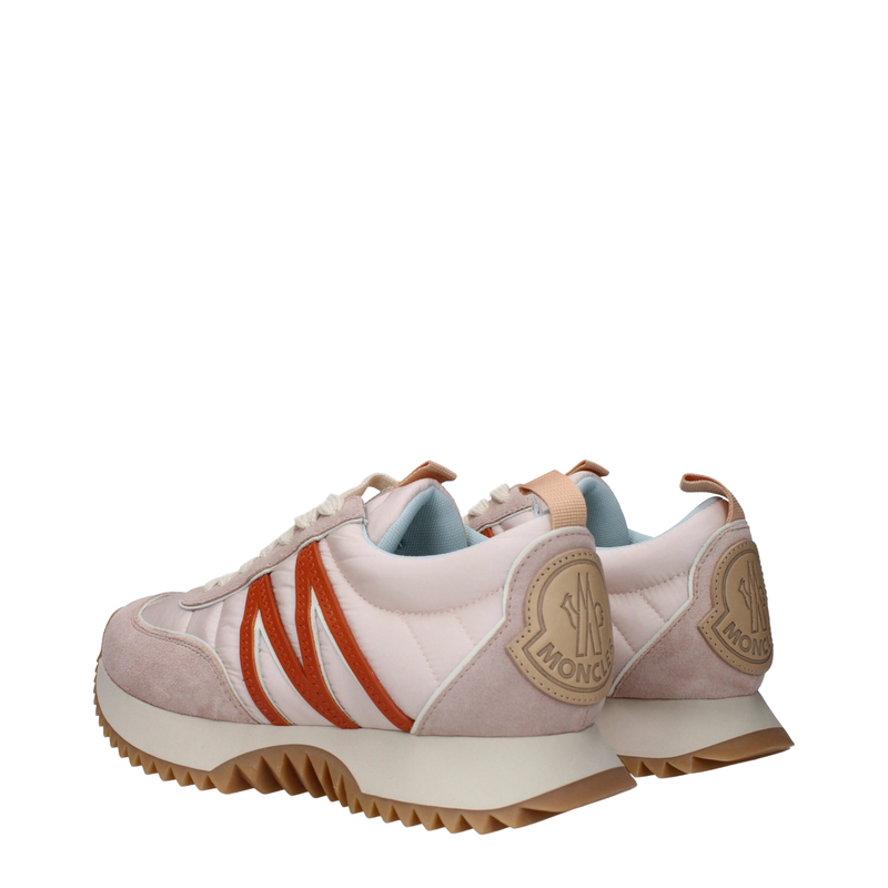 Pink fabric chunky sneakers-null
