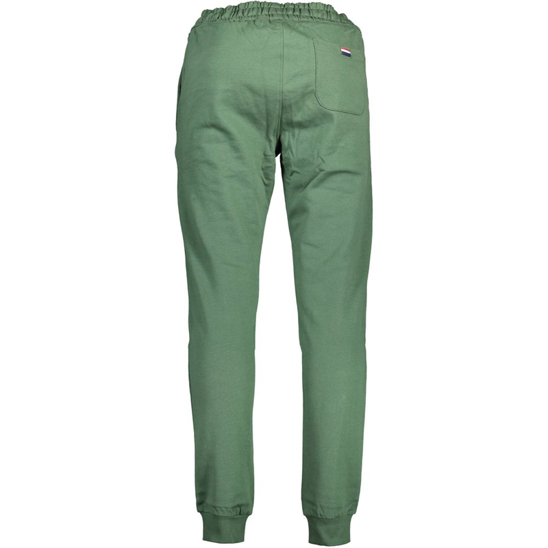 Green cotton men's trousers-null