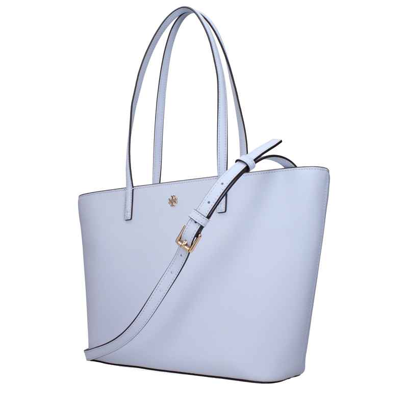 Light blue leather shoulder bag-null