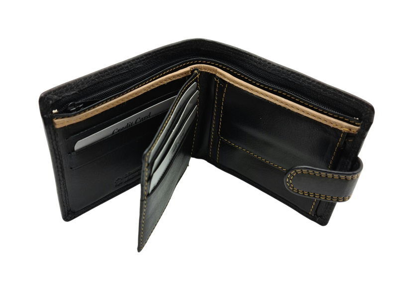 Migant design leather wallet with rfid protection 6213-null