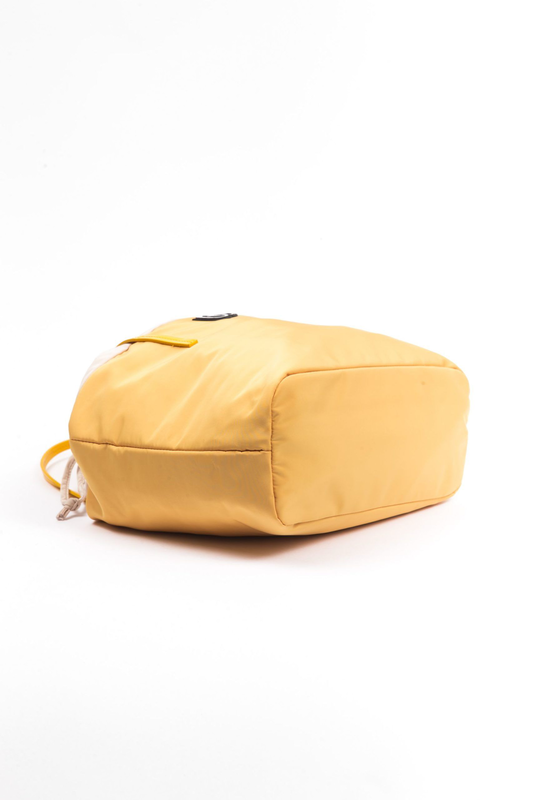 Yellow polyester women shoulder bag-null