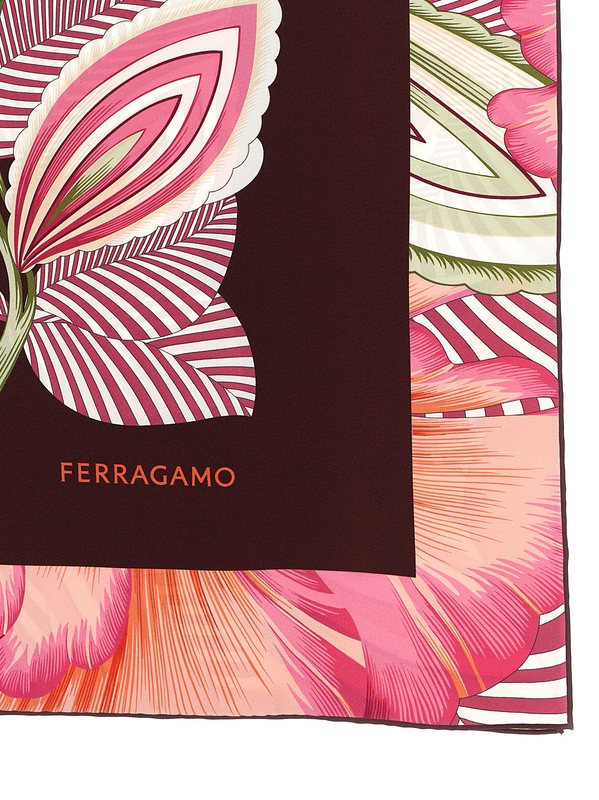 Multicolor silk scarf-null