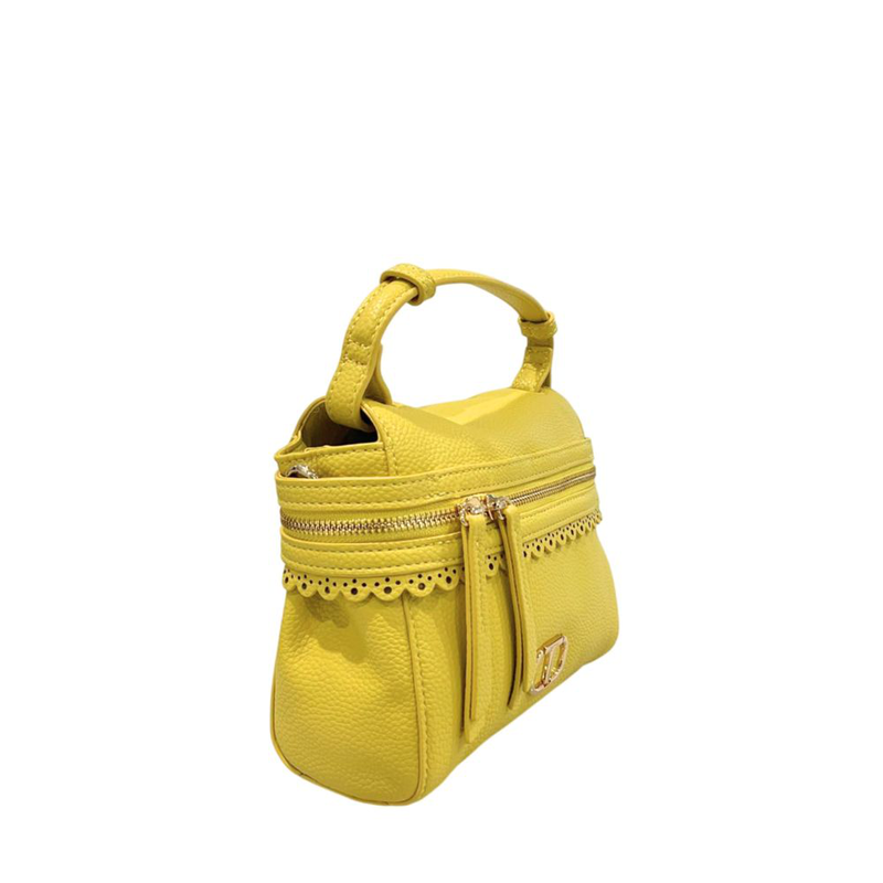 Yellow pu women handbag-null