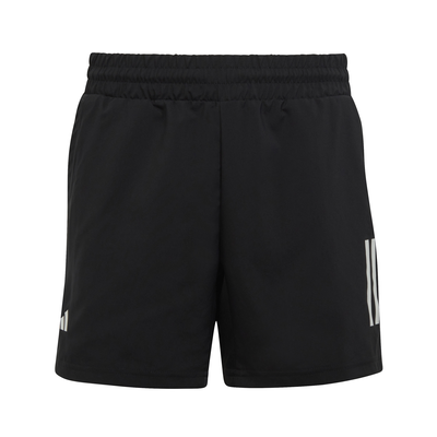 Adidas kids boys club tennis 3-stripes shorts (hr4236), Black/black, medium