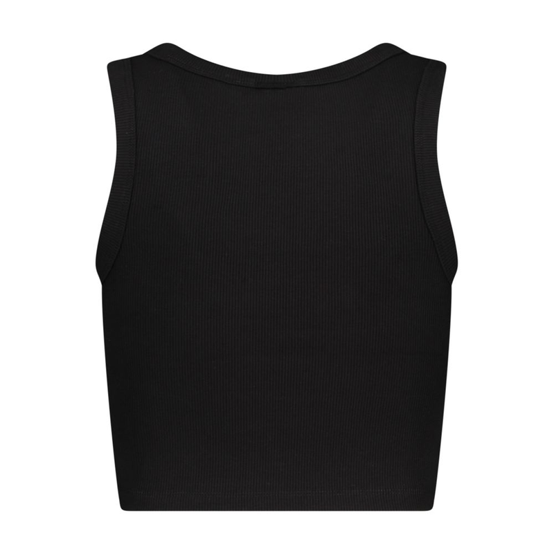 Black viscose women's tank top-null