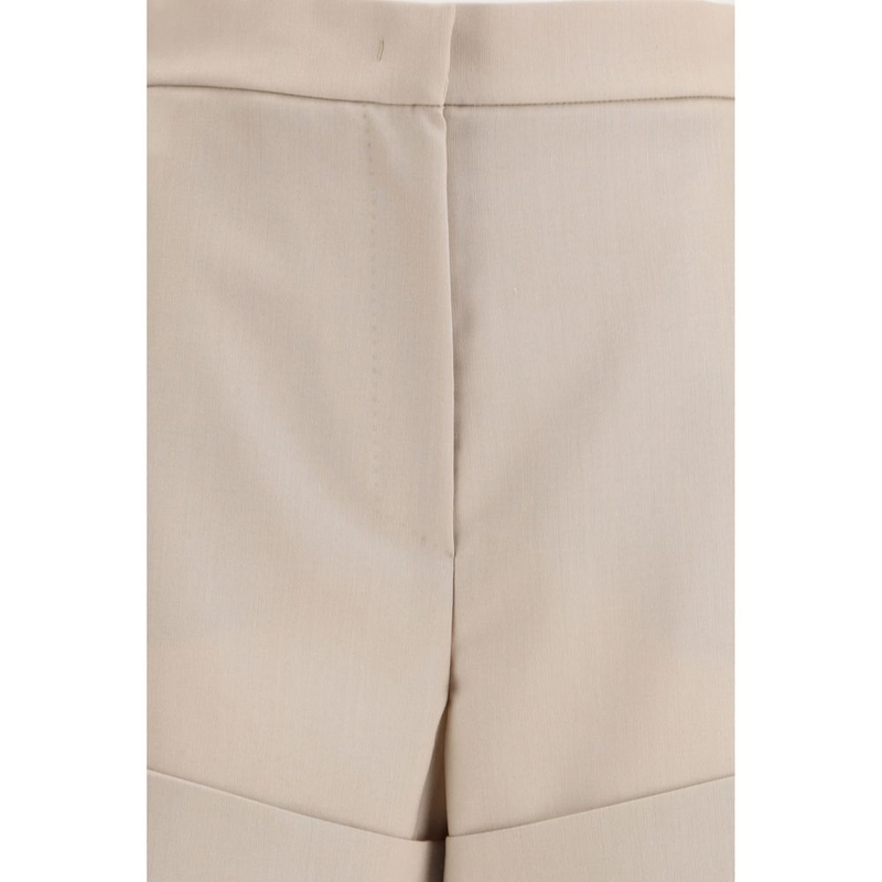 Bicolor wool bermuda shorts-null