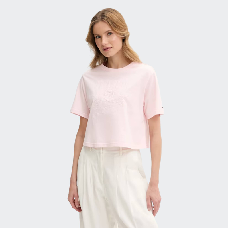 Womens relaxed tonal crest tee-null