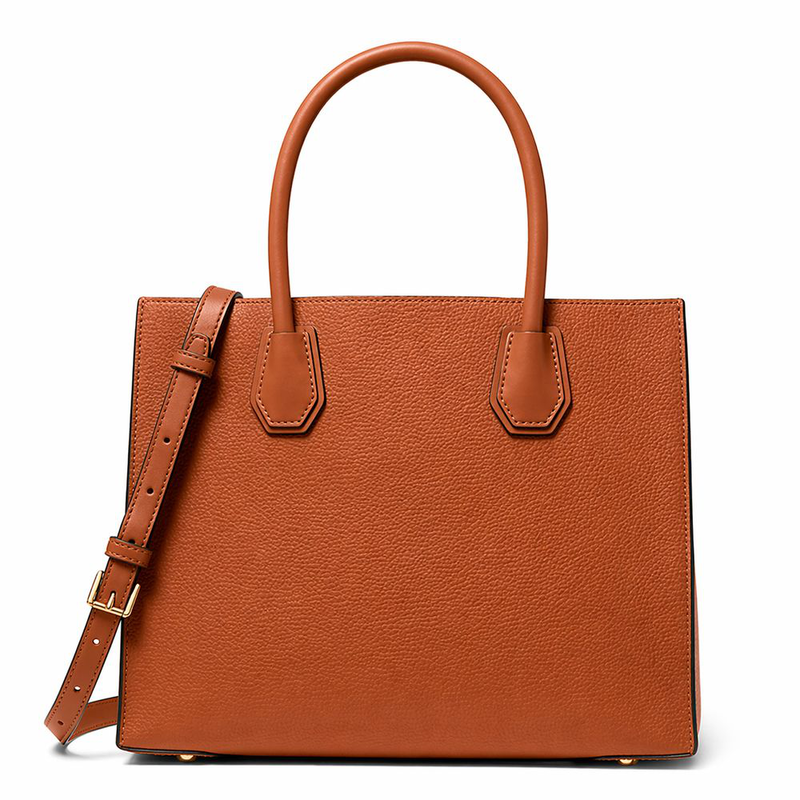Brown fur handbag-null