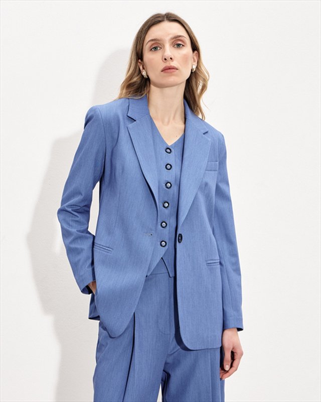 Blazer jacket long image number null