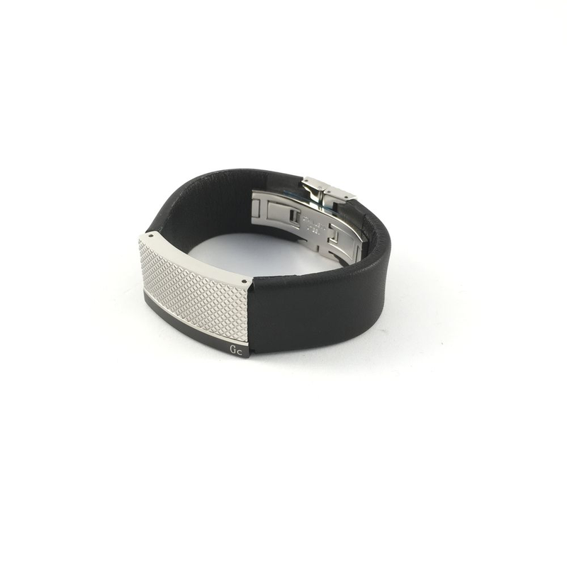 Black stainless steel bracelet-null