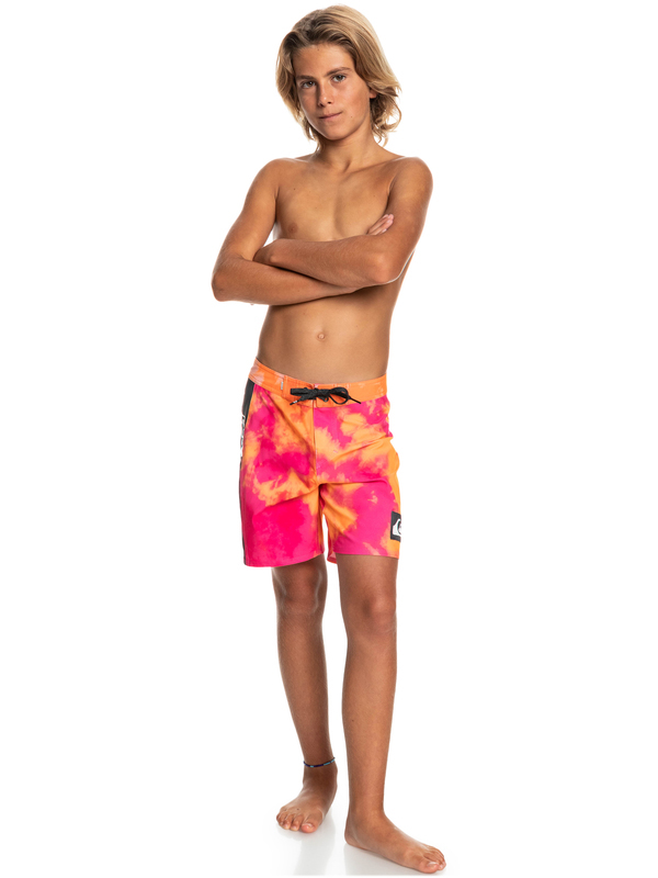 Quiksilver youth boys surfsilk acid wash 15" - boardshorts ( image number null