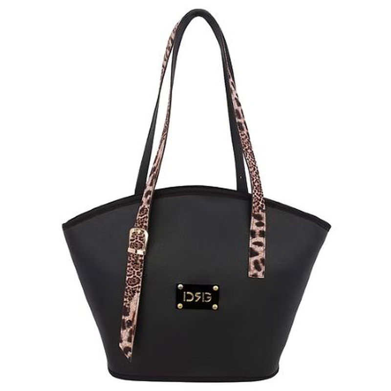 Women's animal print shoulder tote bag 26133-1211 de raggi black-null