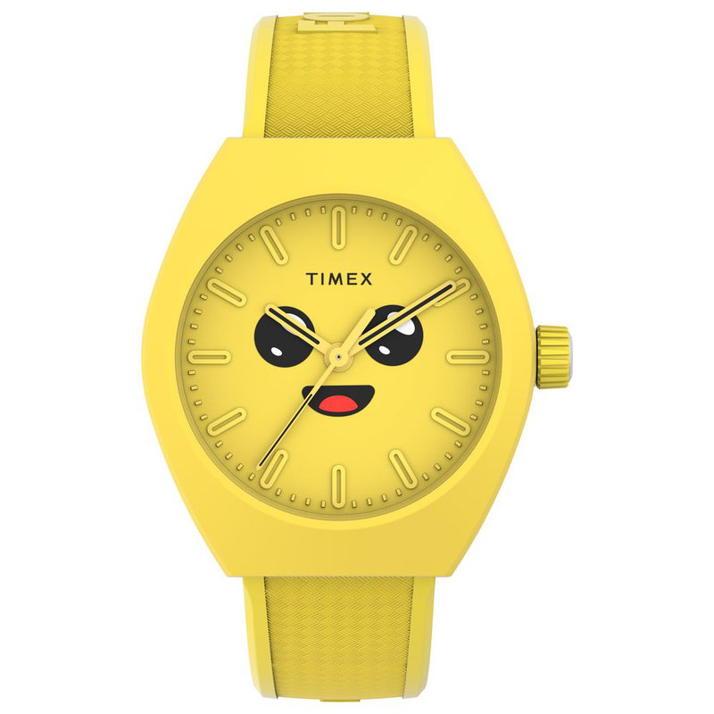 Bicolor rubber sport watch-null