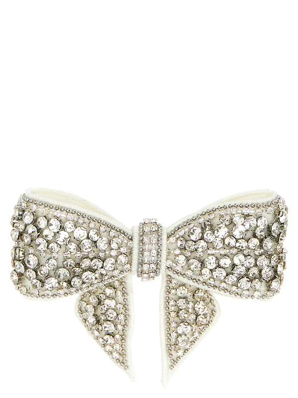 White polyester hair clip-null