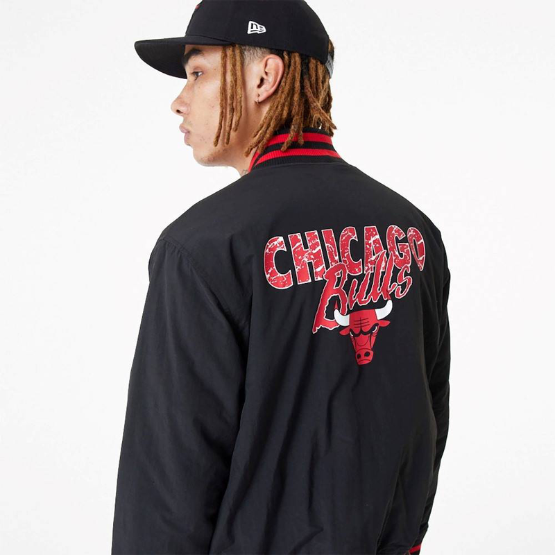 Team script bp bomber jacket chicago bulls-null