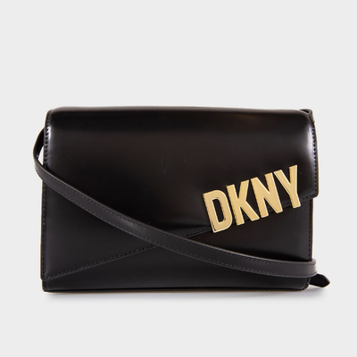 Dkny leather bag, Black, medium