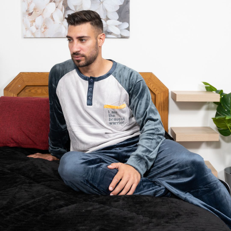 Mens velvet pajamas #m3296 image number null