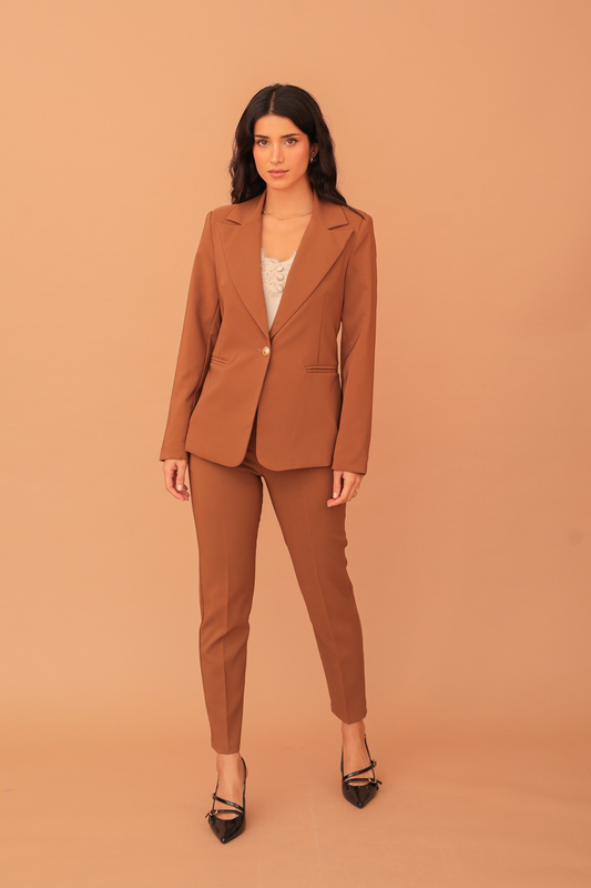 Victoria blazer - camel-null
