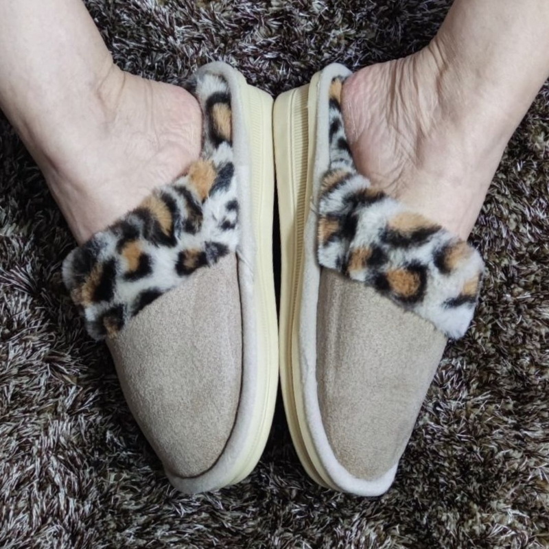 Womens cotton winter slippers #7975 image number null