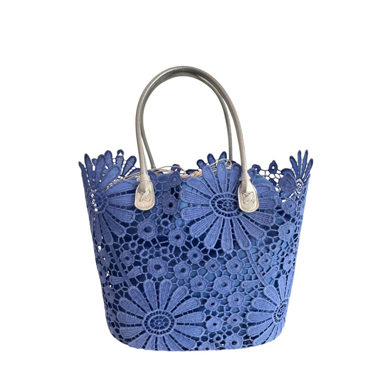 Blue pu women handbag-null