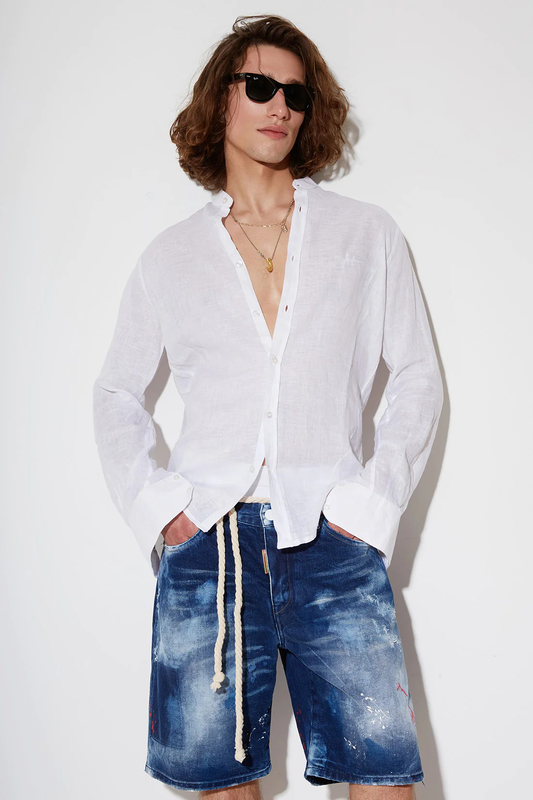 Stefan proper linen shirt image number null