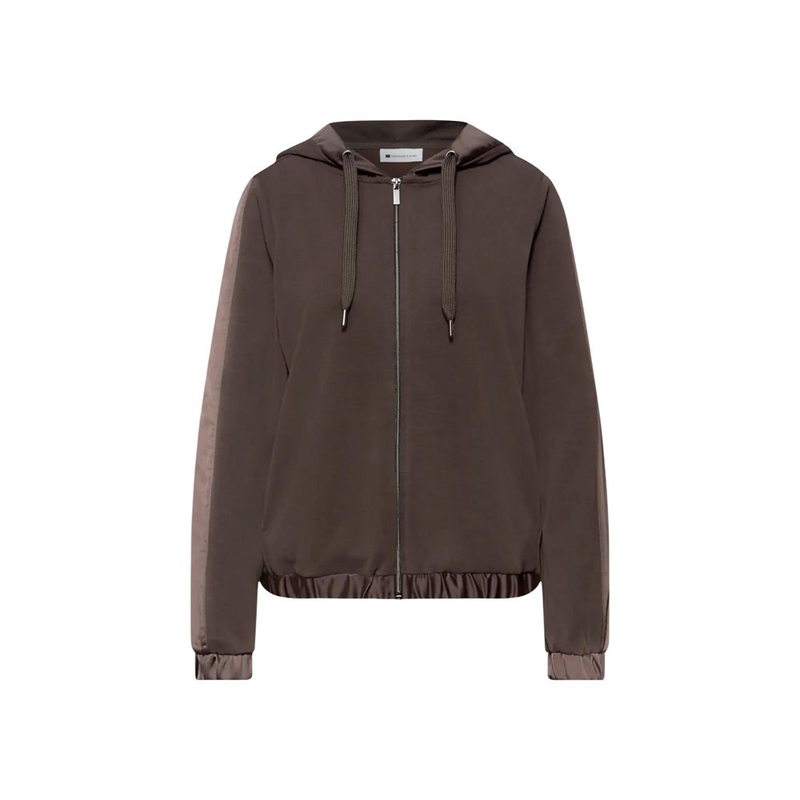 Brown modal hoodie-null