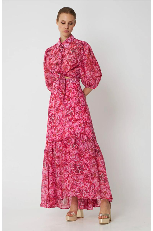 Product image: Desiree maxi wrap skirt with frills-null