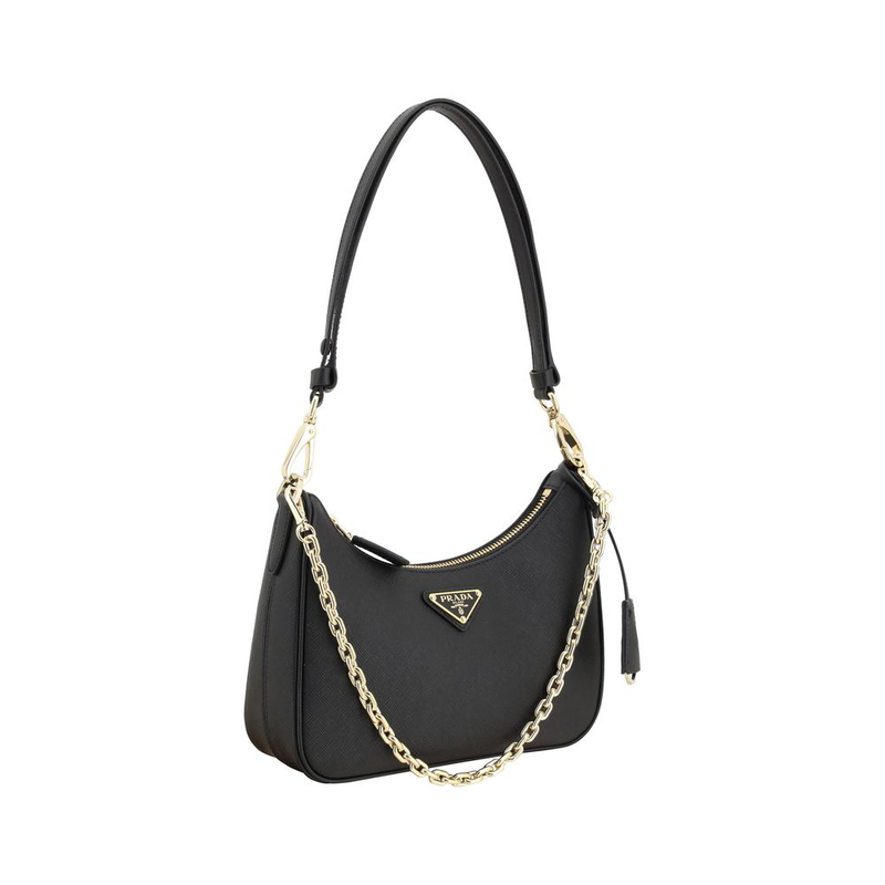 Black calf leather bos taurus shoulder bag-null