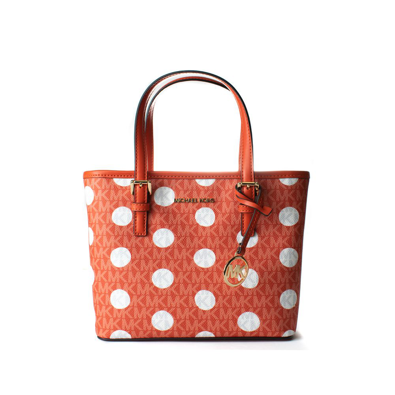 Orange canvas tote bag-null