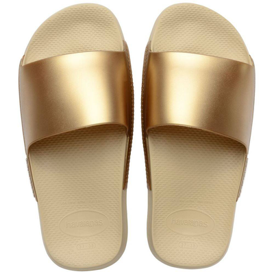 Slide classic metallic, Sand / Gold, medium