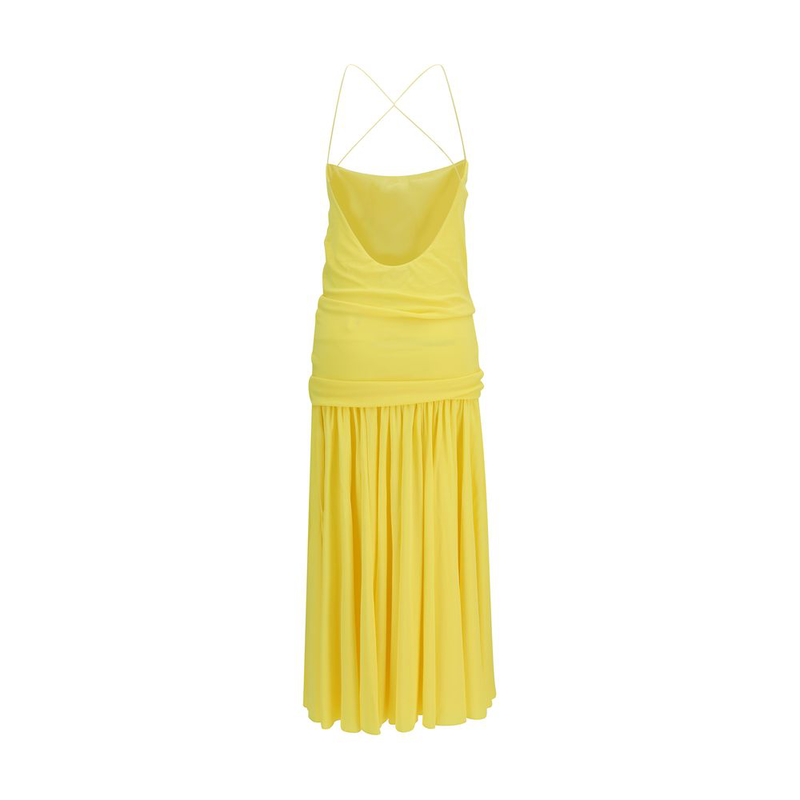 Bicolor viscose casual dress-null