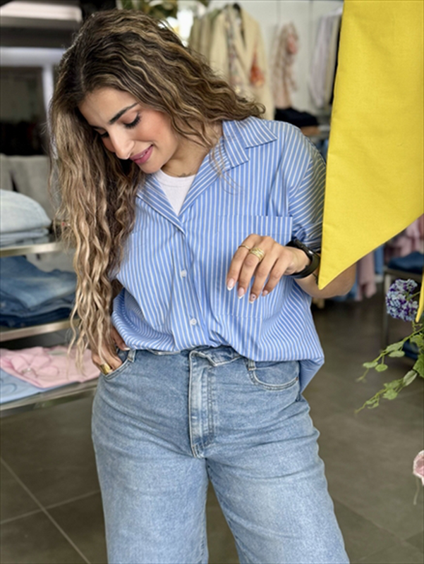 Shirt stripes oversize-null