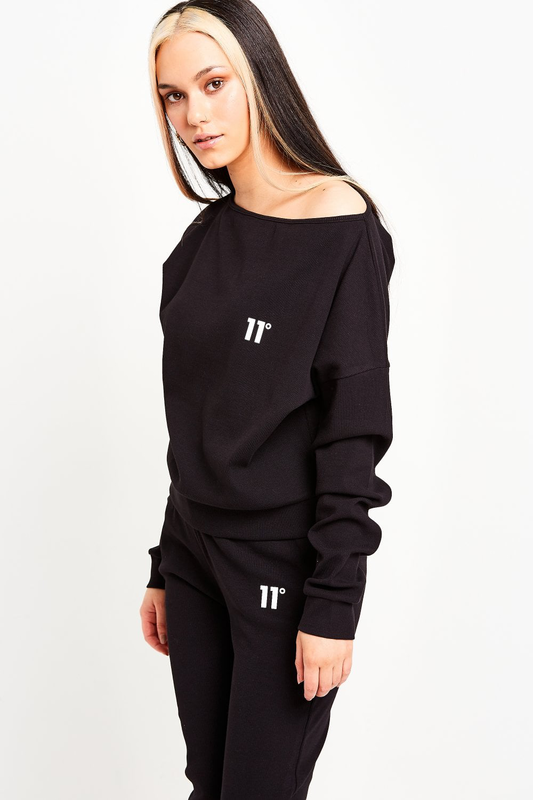 Product image: 11 degrees sustainable batwing rib lounge sweatshirt-null