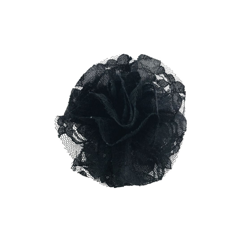 Product image: Dolly by le petit tom ® lacy hair/rosette broach in black-null