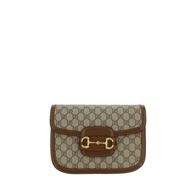 Beige cotton shoulder bag, Beige, medium