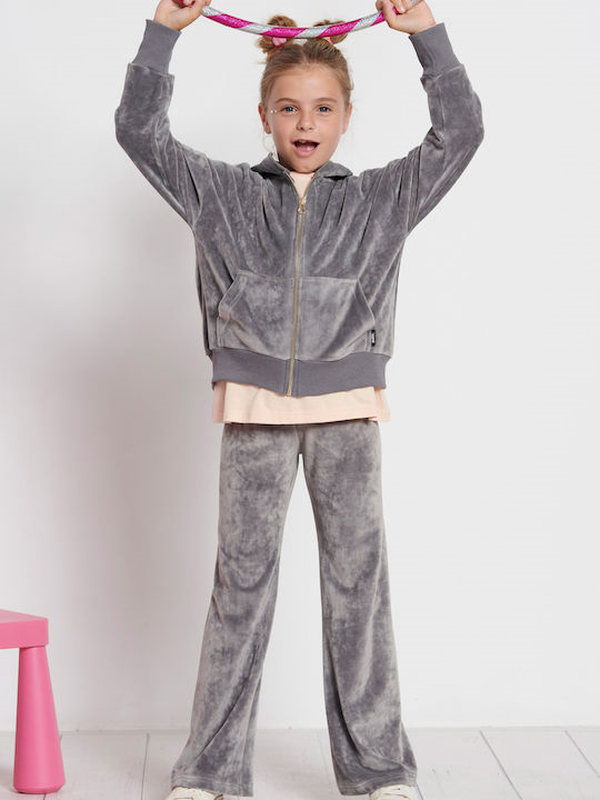 Bdtk kids velvet joggers for girls `lux` 00917-null