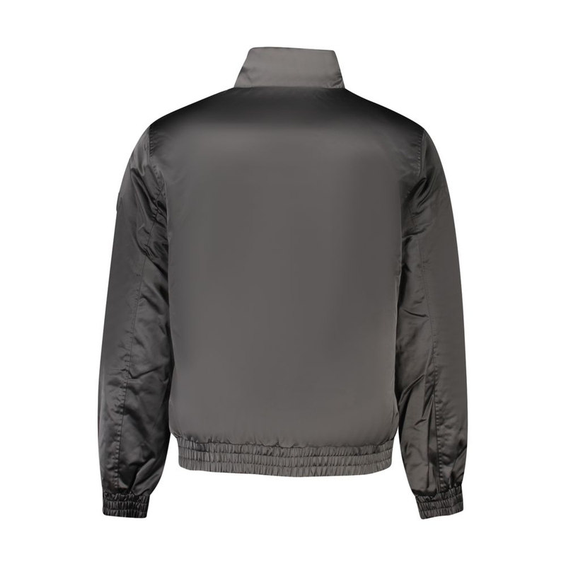 Black polyester men jacket-null