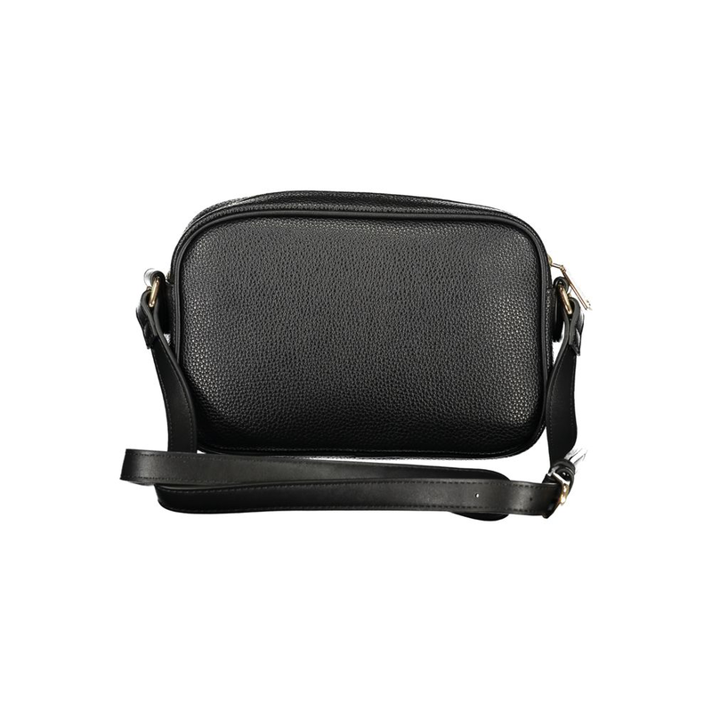 Black polyurethane women's bag-null