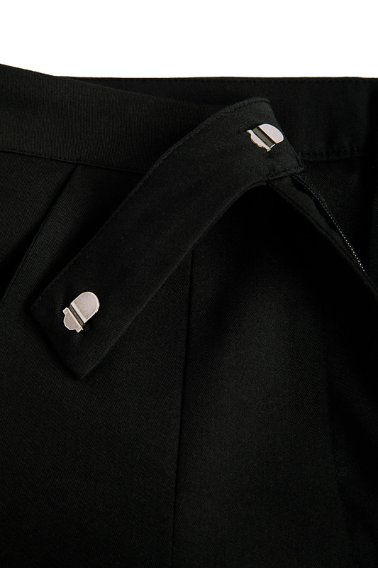 Full length pleated trousers-null