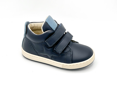 Balducci ankle sneakers soft leather ascita6640, Blue, medium