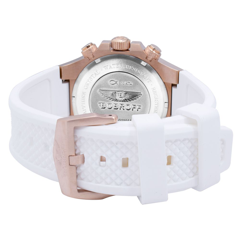 White rubber bracelet watch-null