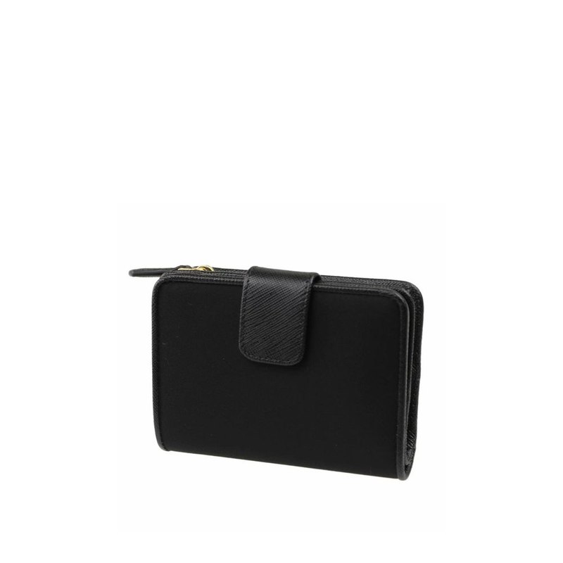 Black nylon wallet-null
