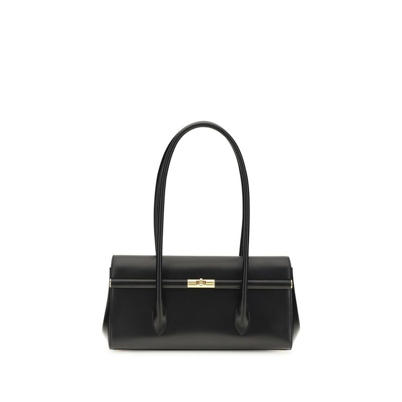 Black calf leather bos taurus shoulder bag-null