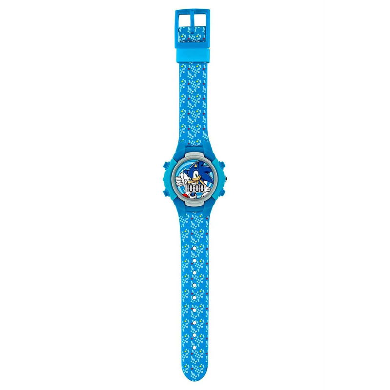 Sonic the hedgehog blue flashing lcd watch, , medium-null