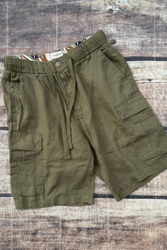 Gianni lupo linen vermouda cargo-null
