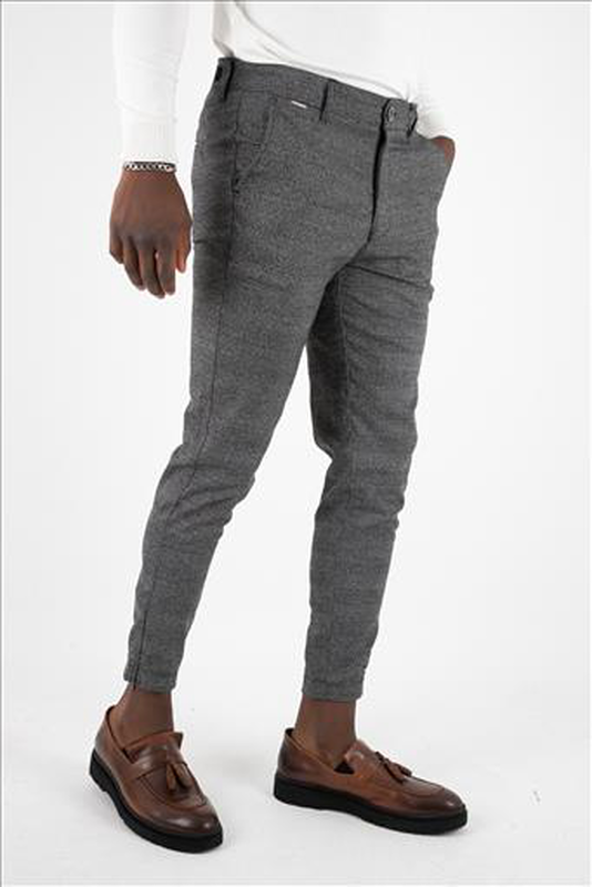 Product image: Stefan wool textured check trousers-null