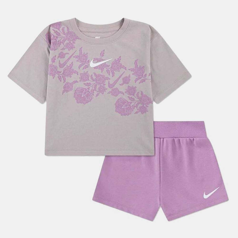 Little girls lace it up freelift short set-null