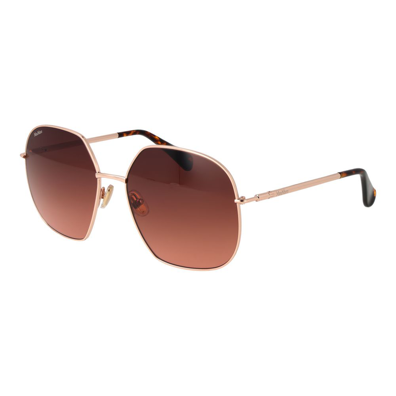 Rose gold metal sunglasses-null