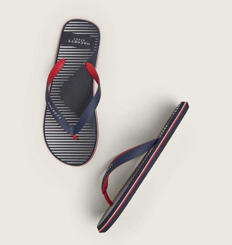 Product image: Hackett man summer logo flip flops hms21278-null
